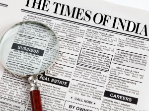  Times of India Business Classified Ads